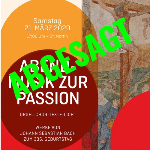 Plakat Passion 21.03.2020 A2 Abgesagt